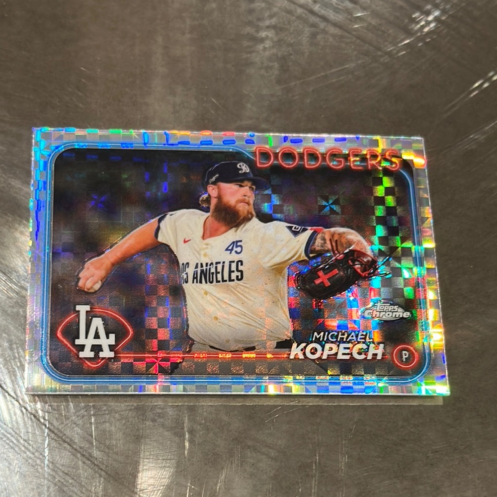 Topps Chrome Dodgers Baseball Card